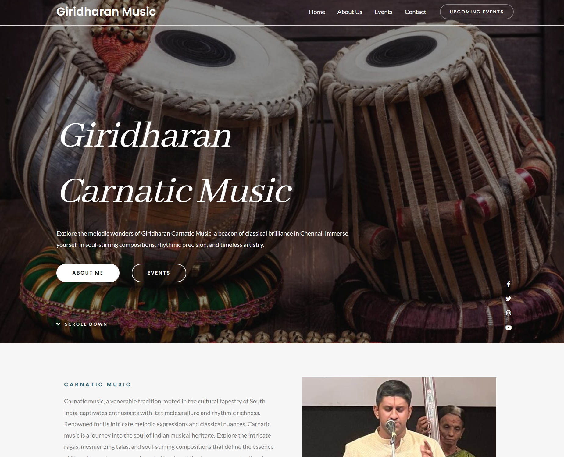 Vignesh Vikram Giridharan Music Website